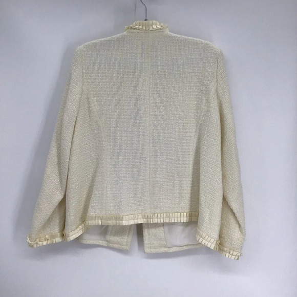 Pamela Dennis Private Client Group Women’s Elegant Blazer Jacket Creme Size 1X - Picture 3 of 9
